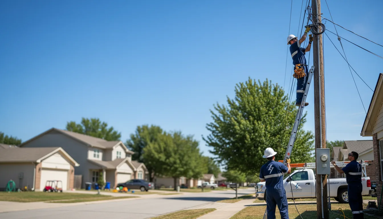 Residential electrician providing installation services in Lindon, UT